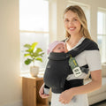 MOMTORY ergonomic baby carrier with head support newborn to toddler ASTM certified USA