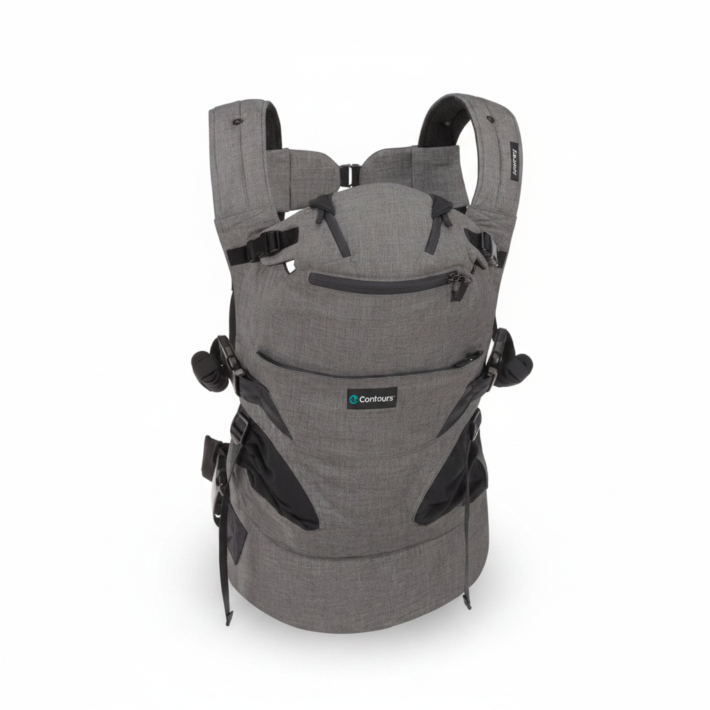 BabyCarryUS Journey 5-in-1 UPF Baby Carrier | UPF 25 Sunshade | Hip Dysplasia Approved