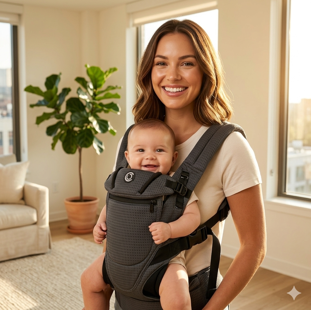Contours Love 3-in-1 ergonomic baby carrier award-winning hip dysplasia approved ASTM certified