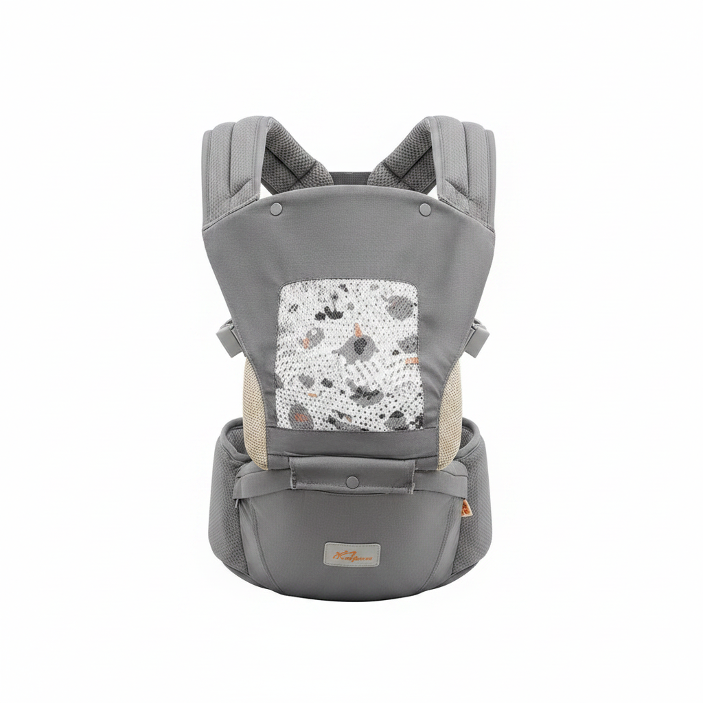   Baby carry hip seat fond blanc
