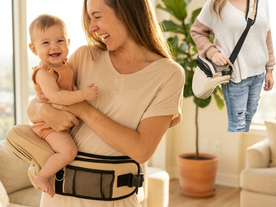 BabyCarryUS Side Hip Baby Hip Carrier | Front & Side Carry | Adjustable Strap