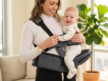 BabyCarryUS Cooling Hip Pro Baby Hip Carrier | Cooling Seat | Insulated Bottle Holder